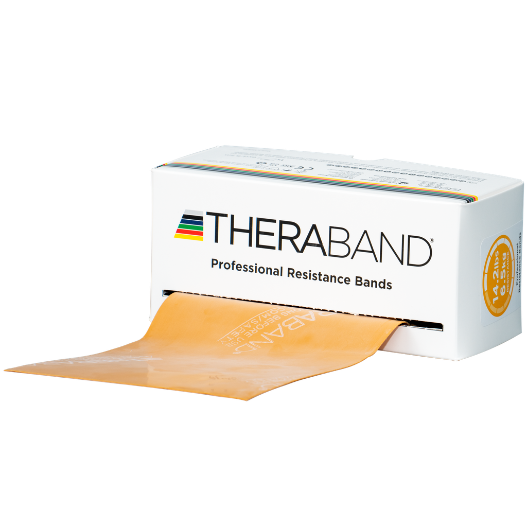Theraband 5,5 m max. zwaar - goud