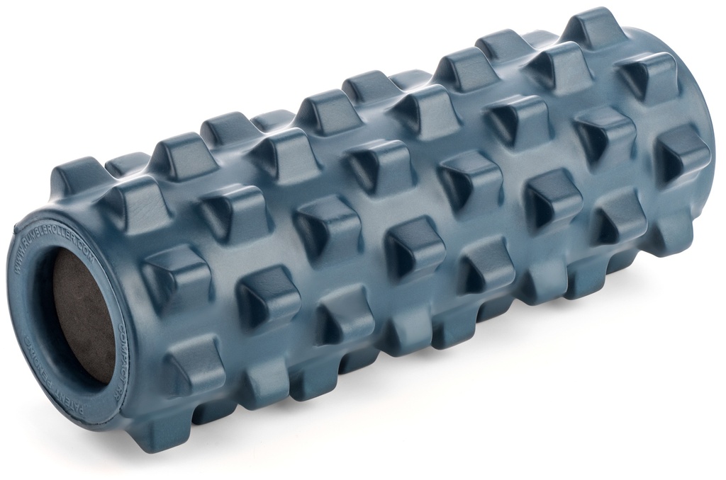 RumbleRoller 12" Compact Original Blue Textured Foam Roller