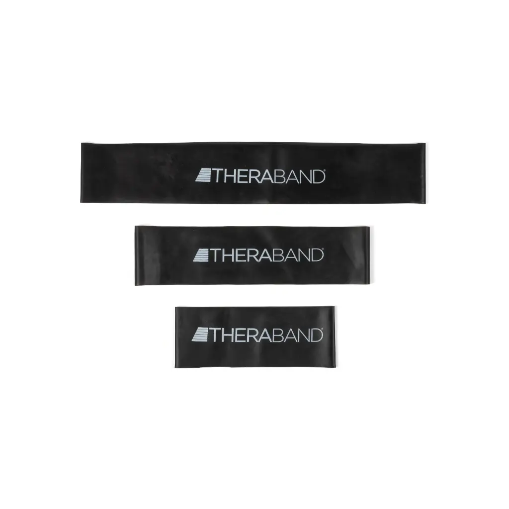Theraband Loops 20 cm/ 8" extra zwaar - zwart 