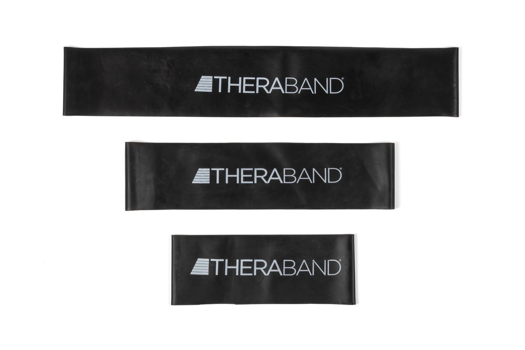 Theraband Loops 30 cm/ 12" extra zwaar - zwart 