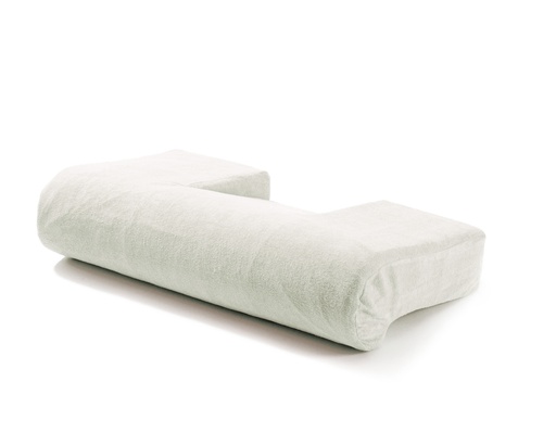 [038610] Overtrek wit met rits voor The Pillow Normal of Extra Comfort