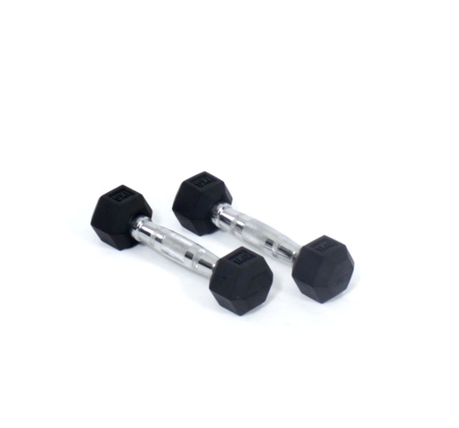 [811201] Core Power Rubber Hex Dumbbells - 1 kg (per paar)