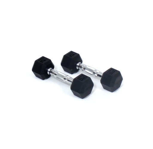 [811202] Core Power Rubber Hex Dumbbells - 2 kg (per paar)